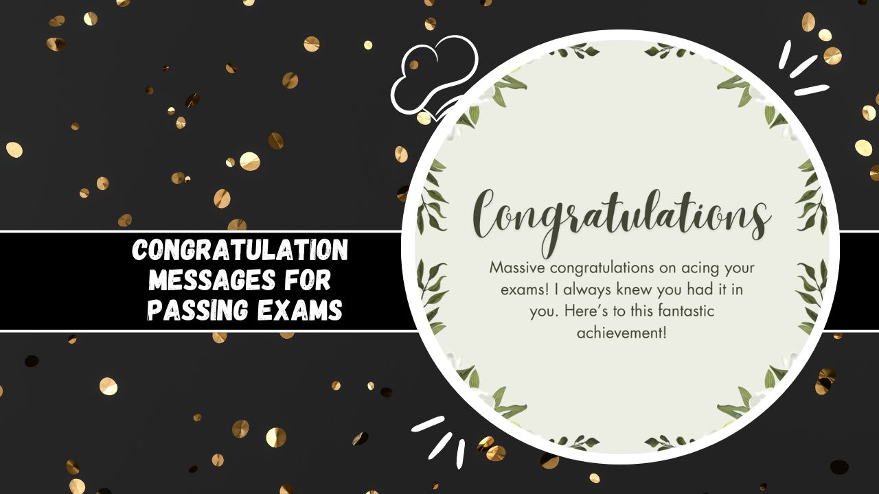 congratulation messages for passing exams