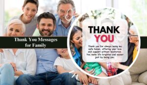 Thank You Messages for Family