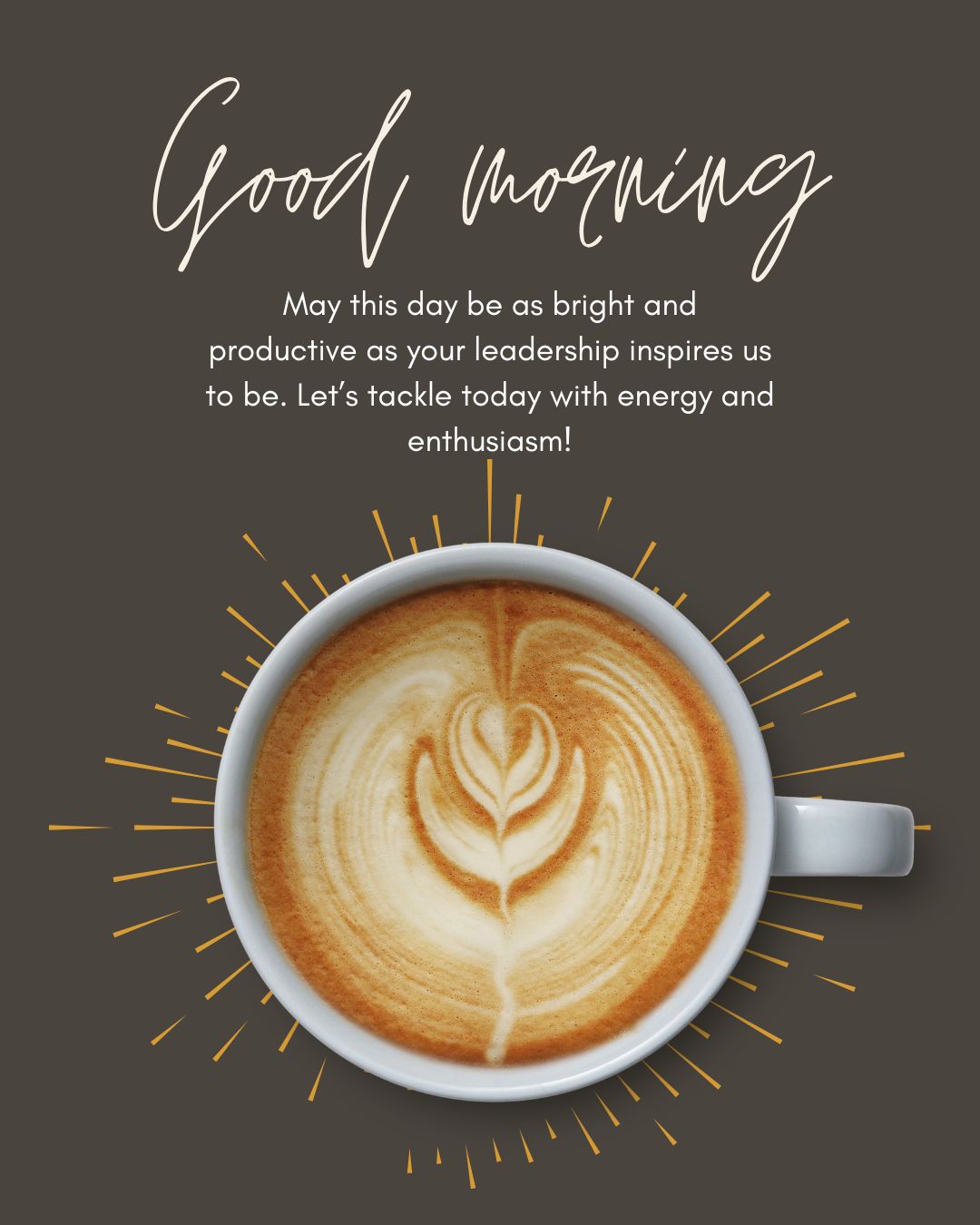 Cheerful Good Morning Messages for Boss to Start the Day Right
